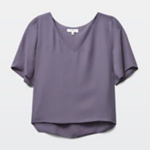 Aritzia Babaton RANDY BLOUSE in brume
